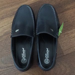 Leather dark blue/navy loafers for boys school 37